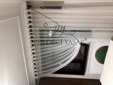 Mutfak Perdesi Beyaz Renkli Tül Perde