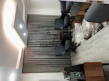 Oturma Odası Gri Renkli Modern Perde